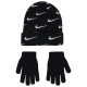 Nike Παιδικό σετ σκουφάκι & γάντια Swoosh Repeat Beanie Set Nike Παιδικό σετ σκουφάκι & γάντια Swoosh Repeat Beanie Set